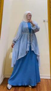 GAMIS LEBARAN ESMIRA DRESS/MADINA/RAYANA DRESS FREE OUTHER DAN BELT