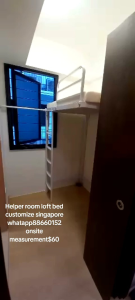 Loft bed customize singapore for helper room/L shape loft bed customize /unity/bomb shelter/store room