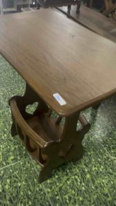 โต๊ะกระเช้าไม้สักทรง4 เหลี่ยม วงรีไม้สักแท้100/:พร้อมส่งโต๊ะวางข้างโซา นั่งทำงาน ทานกาแฟ