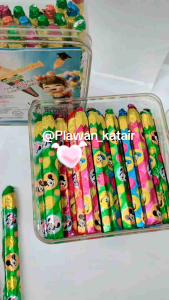 คุณค่ายรูปยับยกกระปุก 30 แท่งซ้ำ ช็อกโกแลตดินสอ ลายมิกกี้ มินนี่ โดนัลดั๊ก มีอ.ย. น่ารัก สินค้าพิมพ์วันผลิต