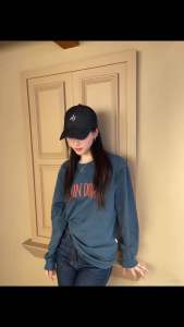 Ahalf - AHC000 Logo cap - Jean หมวกผ้าคอตตอนปักโลโก้