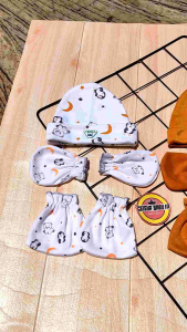 Ceisya Baby - 3 Set Kupluk dan Sartaki Bayi Seri Kubus