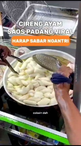 Cireng Ayam Saos Padang Viral