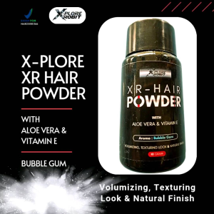 BPOM X-Plore Hair Styling Powder 10 Gram Hasil Volumizing Texturing Look Natural Finish