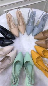 sepatu wanita Dearva Lusica 106 heels 5 cm import premium polos tali belakang