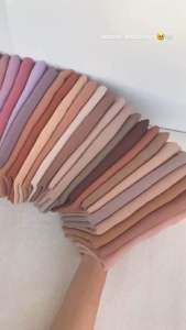 Kerudung Segiempat Polos BELLA SQUARE Hijab Pollycotton Jilbab Bela Grosir Murah