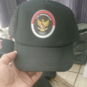 cod topi jaring trucker topi murah topi timnas indonesia bulat free stiker dtf