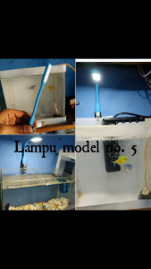 Lampu aquarium -model no 5 -lampu soliter - lampu hias -lampu aquarium kecil