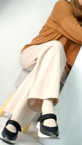 Zunika Yumna Sepatu Slip On Wanita Cewek Perempuan Premium Korea Korean Style Velcro Strap