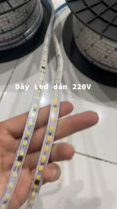 Dây đèn led 2835 - có keo dán- chống nước - sử dụng điện 220v- bán theo mét