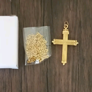 Liontin  Salib  dengan Kalung Rantai  Kode PJ 1305