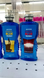 COOL BLUE BY MUSK + SPLASH COLOGNES 150ML