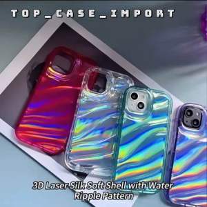 SOFT CASE CLEAR TWINKLE HOLOGRAM UNTUK IPHONE 6 7 8 X XS XR 11 12 13 14 15 PRO MAX PLUS / DAZZLE CASING WAVE