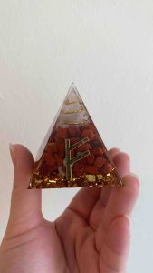 Piramid Orgonite Rune Kekayaan Wealth Rune Orgonite Pyramid 财富符文奥根金字塔