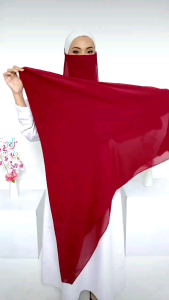 Jilbab Syari Segitiga Instan Kupu Kupu Free Cadar Free Bando
