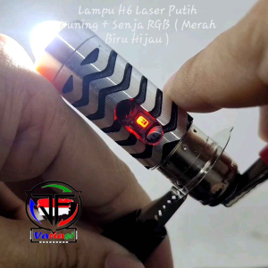 Lampu Utama H6 & Laser Matic Bebek: Senja RGB & Devil Eye