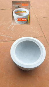 cối đá xanh nguyên khối đẹp từ trong gia ngoài