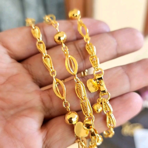 Gelang Bola Variasi Lilit Keliling Lapis Emas Kuning 24k