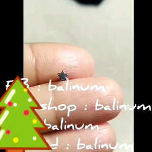 Balinum AC-4396 จิวจมูกก้านเจาะเหมือนเนื่อง ผู้หญิงและผู้ชายสามารถใส่ได้ สินค้าสแตนเลสแท้ ราคาต่อชิ้น