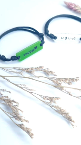 Baru!! Gelang Grafir/Nama Custom Angka & Tali Hitam Unik