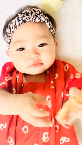 Kebaya Kutubaru & Jumputan Katun Batik untuk Bayi & Anak (6 Bulan - 4 Tahun)