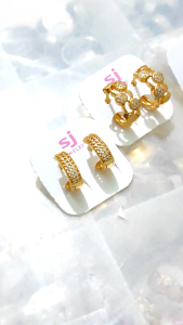 Anting Jepit Xuping Cewek Import Emas/Anting Cewek Dewasa Bestseller