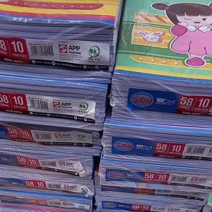 buku tulis sidu 58lembar buku sinar dunia dan 38lembar