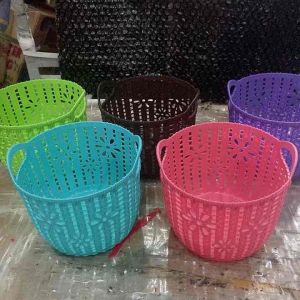Uniglobal Mini Storage Basket Round Knitted Basket Multi-Purpose Basket