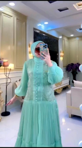 REALPICT COD PREMIUM DRESS SHOPIA FREE FASMINA BY SITI ASOPUROH BAHAN FULL SHIMMER MIX BRUKAT IMPORT LD 110 PB 140 TERBARU TERMURAH BEST SELLER TANGAN PERTAMA KONVEKSI / PRINTING / MOTIF PREMIUM GAMIS PESTA GAMIS PREMIUM GAMIS TERBARU GAMIS BEST SELLER