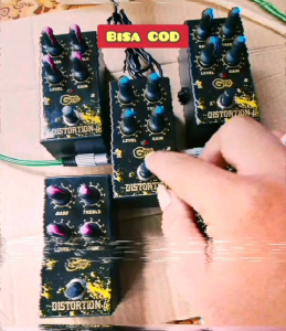Pedal Efek Distorsi 4 potensio