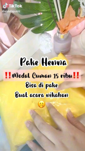 SRIKER HENNA INSTAN PUTIH J1119AAA // FREE LEM GLITER MANIK DAN SAMPEL