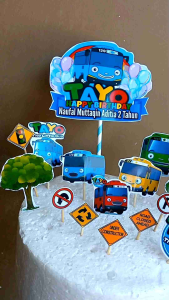 Topper bus Tayo Custom nama