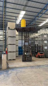 ถังขยะพลาสติก 200 ลิตร ฝาเปิด-ปิด มือ 1