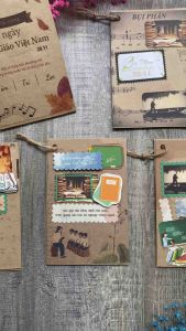 Thiệp chúc mừng ngày nhà giáo Việt Nam 20/11_Happy Teachers Day. Handmade kraft & craft. Size A6 đẹp