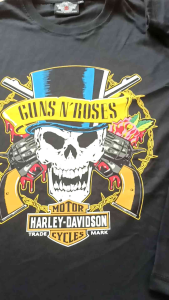 Kaos band Guns N Roses skull HD motor distro pria