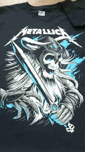 Kaos Band Metallica Viking Skull: Desain & Bahan Berkualitas