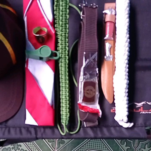 Paket atribut pramuka SD siaga putra murah lengkap 8 barang