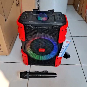 ASATRON CHRONOS 8"+1" (HT 8880) RMS 30W SPEAKER MEETING PORTABLE BLUETOOTH KARAOKE  INCLUDE MIC WIRELESS 1 PCS 100% ORI