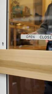 Open/Closed Hanging Store Sign Acrylic by IMU Studio