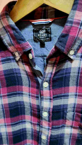 Kemeja Flanel Beams Heart Japan Second Size M