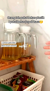 Luminarc Jug Quadro 0.5L with Lid Cold Hot Glass Water Pitcher Jag Air Kaca Teko