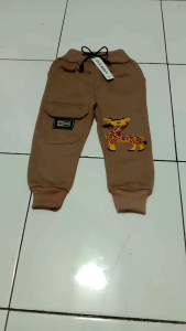 Jogger Anak Variasi Motip JERAPAH Lucu Laki-laki/Perempuan Usia 1-8 Tahun Jogger Motip Hewan