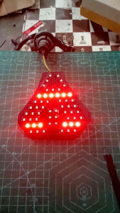 Stoplamp Lampu Rem Running Beat Deluxe Beat Street Beat New Model Piramid 10 Mode Otomatis Auto Bergantian 2020-2023