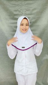𝑃𝑟𝑜𝑣𝑒𝑖𝑙 Hijab Instan Perawat Jersey Size S | Gratis Pouch