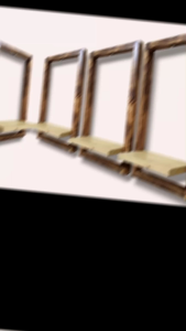 Ambalan Dinding Pigura Abstrak: Hiasan Dinding Minimalis