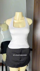 Lalira Racerback Double Lining Front and Back Full Length Boxer Top For Women Womenswear Comfortable Plain Fit Basic