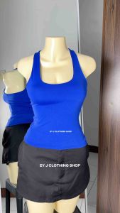 BUY 1 TAKE 1 LALYZA Racerback Double Lining Front and Back Full Length Top For Women Womenswear Basic Fit Style Cotton Spandex