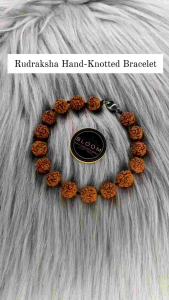 Hand Knotted Genuine Rudraksha Bracelet