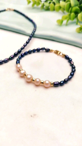 SET GELANG DAN KALUNG MUTIARA LOMBOK AIR TAWAR