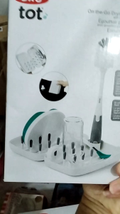 OXO TOT ON-THE-GO DRYING RACK WITH BOTTLE BRUSH